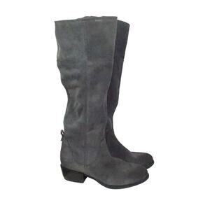 Timberland Grey Suede Leather Tall Knee High Boots Womens 8